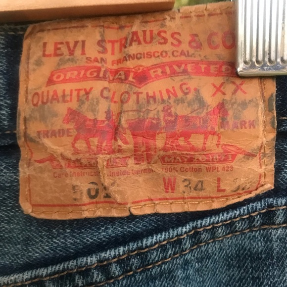 Levi’s Original Button Fly 501 Jeans, Size 34X32 - Picture 7 of 9